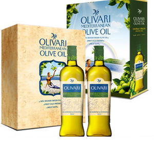 西班牙进口~欧利法特级初榨橄榄油~油美人精装礼盒750ml*2瓶装
